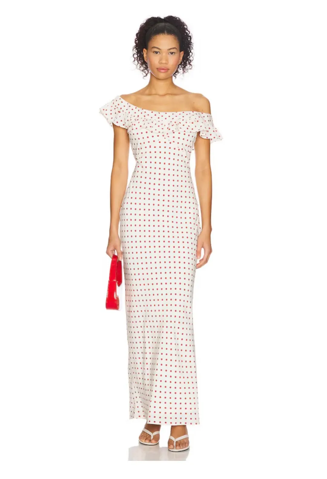 Monroe Maxi Dress in Red Dot MORE TO COME for rent on The Volte - main image