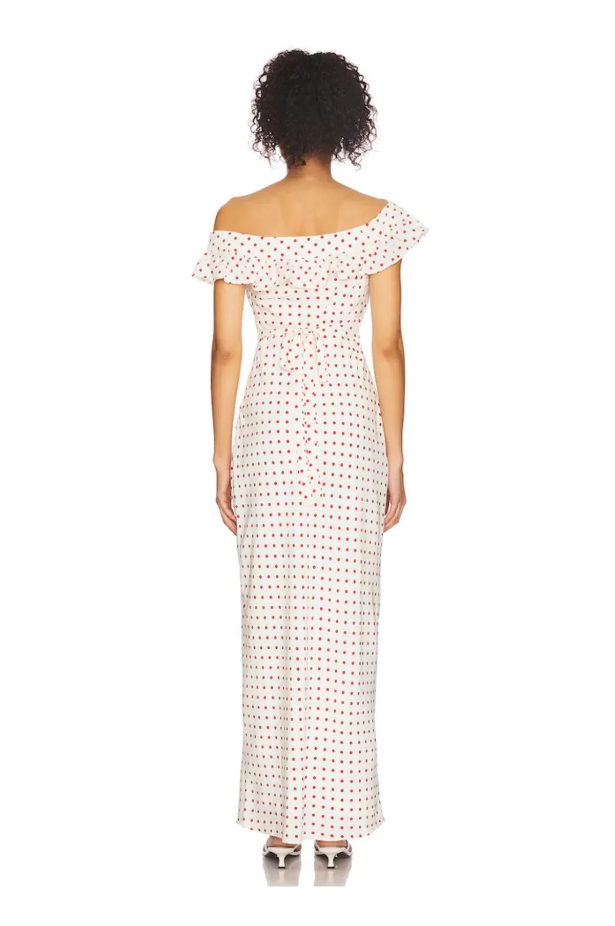 Monroe Maxi Dress in Red Dot MORE TO COME - Image 3
