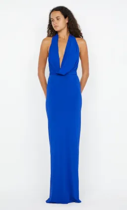 NESSIE COWL NECK MAXI DRESS - ULTRAMARINE BLUE - 10 for rent on The Volte - image 1