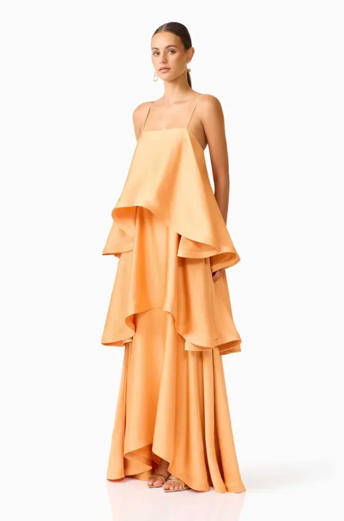 TILLY TIERED MAXI DRESS | ORANGE - SIZE 6 - Image 2