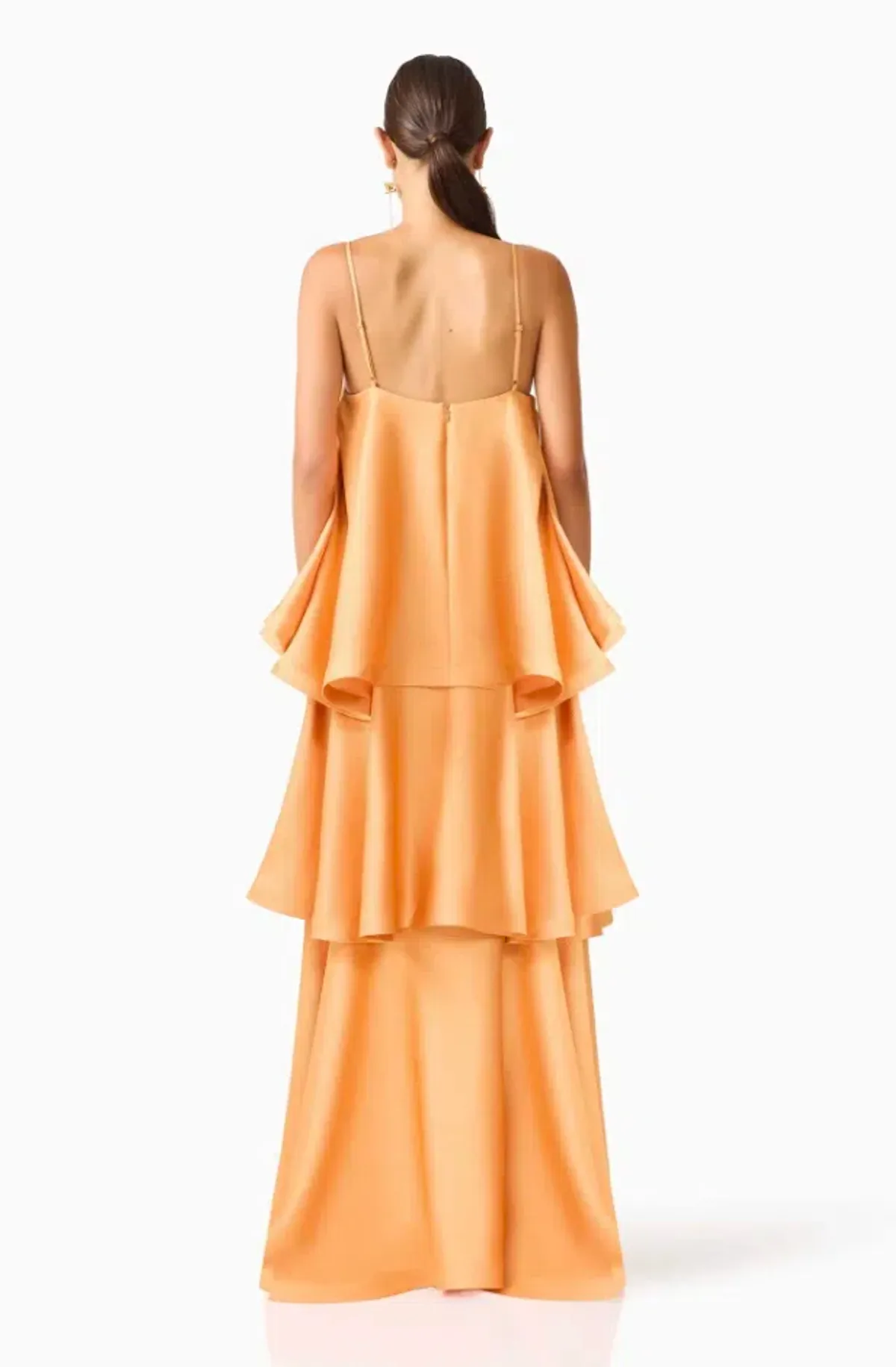 TILLY TIERED MAXI DRESS | ORANGE - SIZE 6 - Image 3