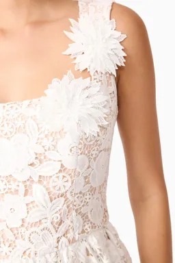 Elliatt Margot white lace mini dress sz S for rent on The Volte - image 2