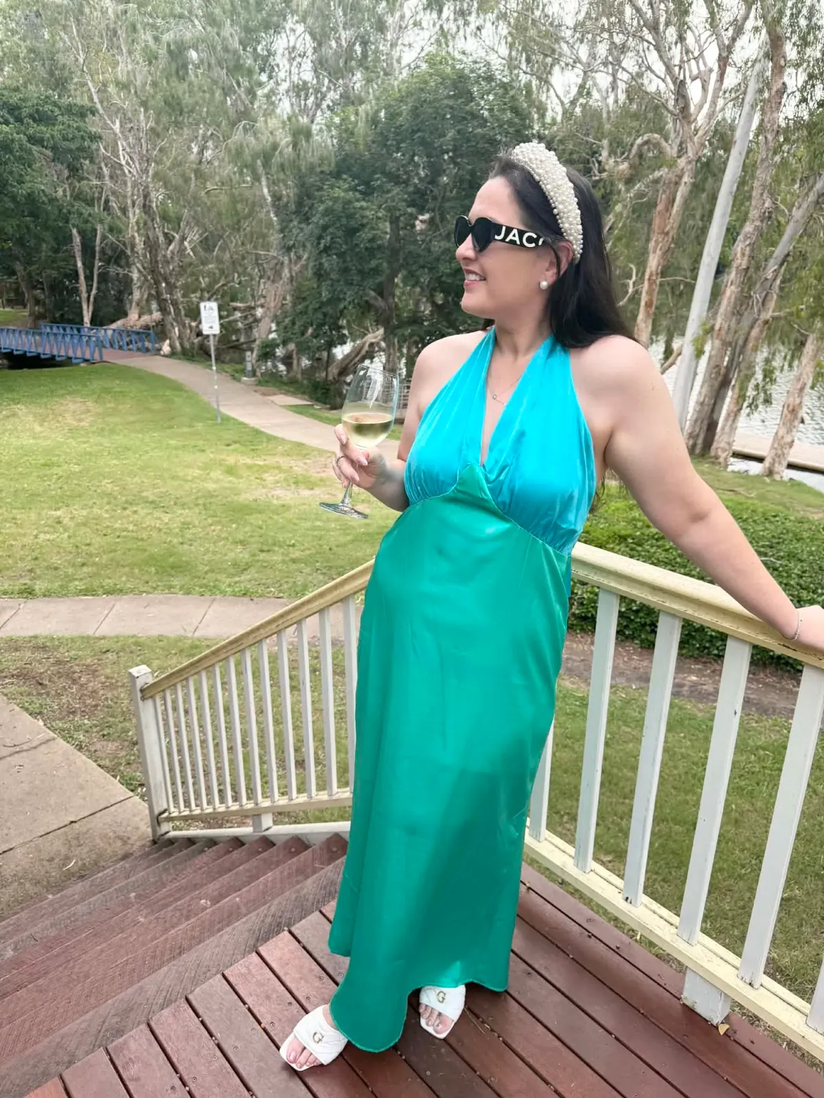 The Wolf Gang Oahu aqua maxi sz M - Image 3