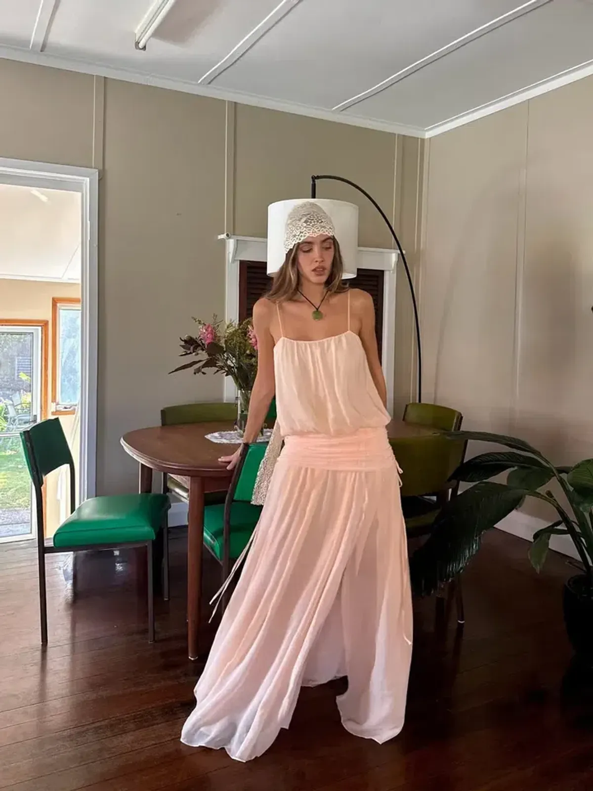 CAMILLE BLOUSON DRESS MAUVE by Bec and Bridge Size 8 - Image 2