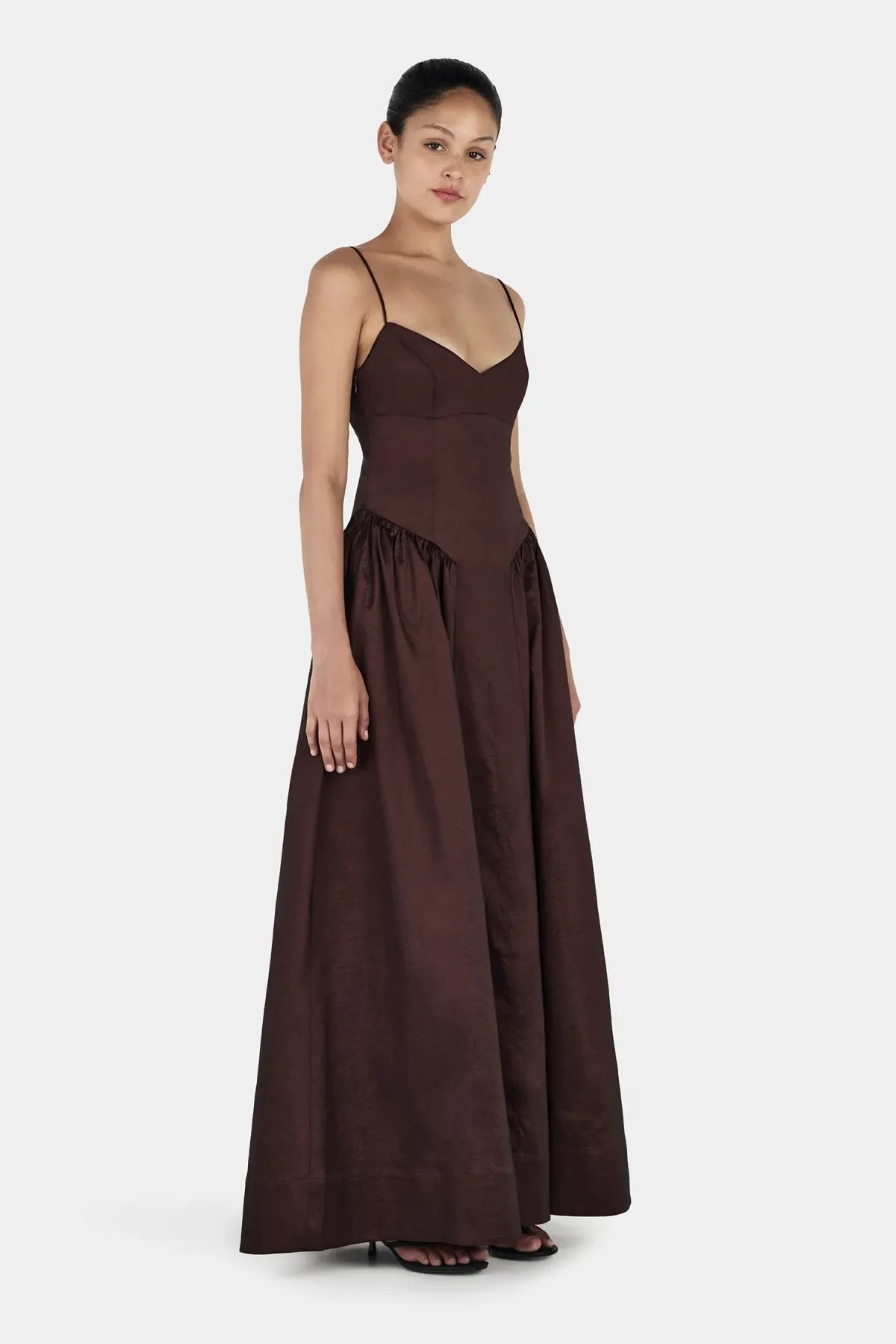 Hansen & Gretel Bellini Gown in Chocolate Size S/AU8 - Image 5