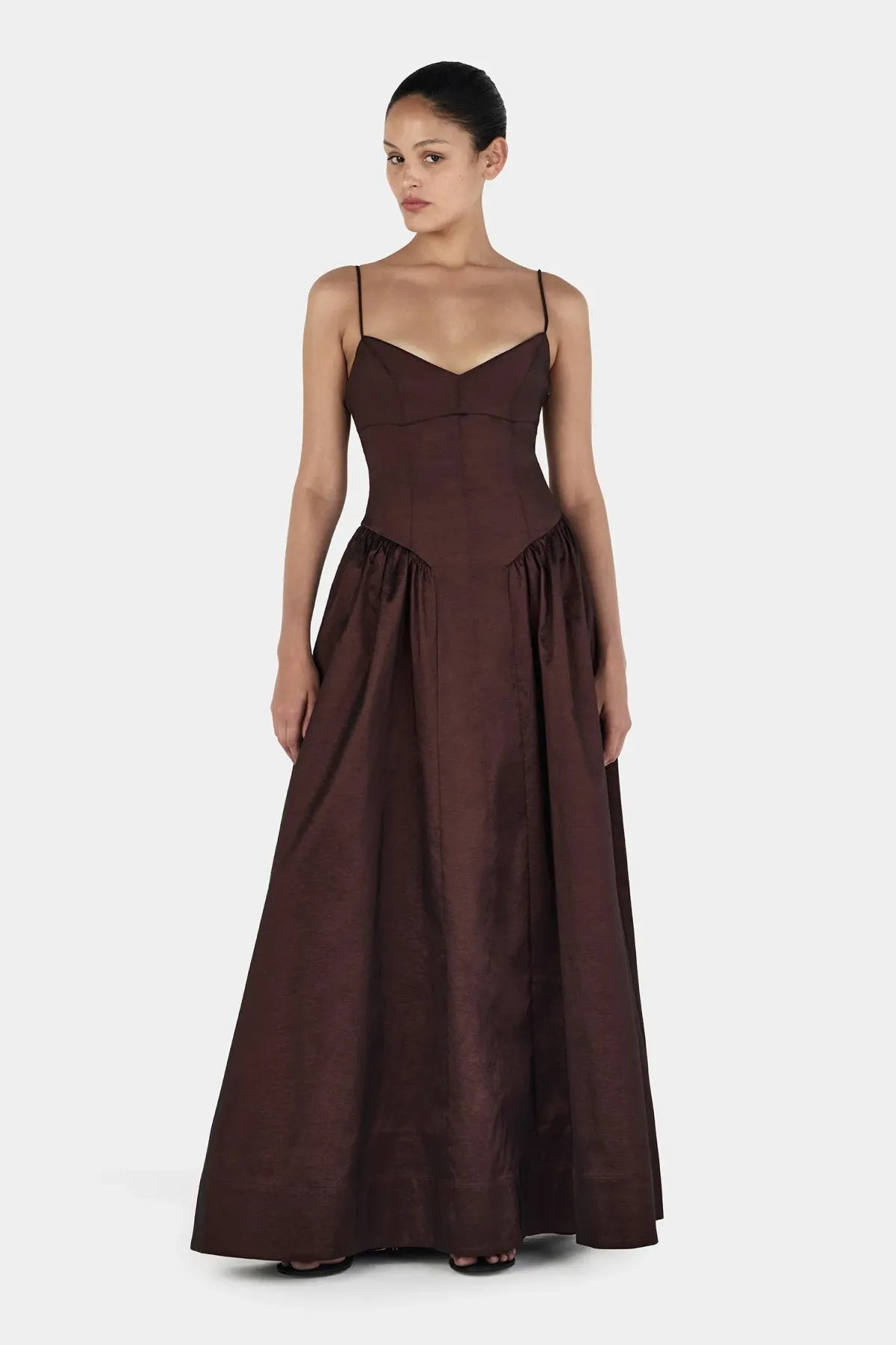Hansen & Gretel Bellini Gown in Chocolate Size S/AU8 - Image 7