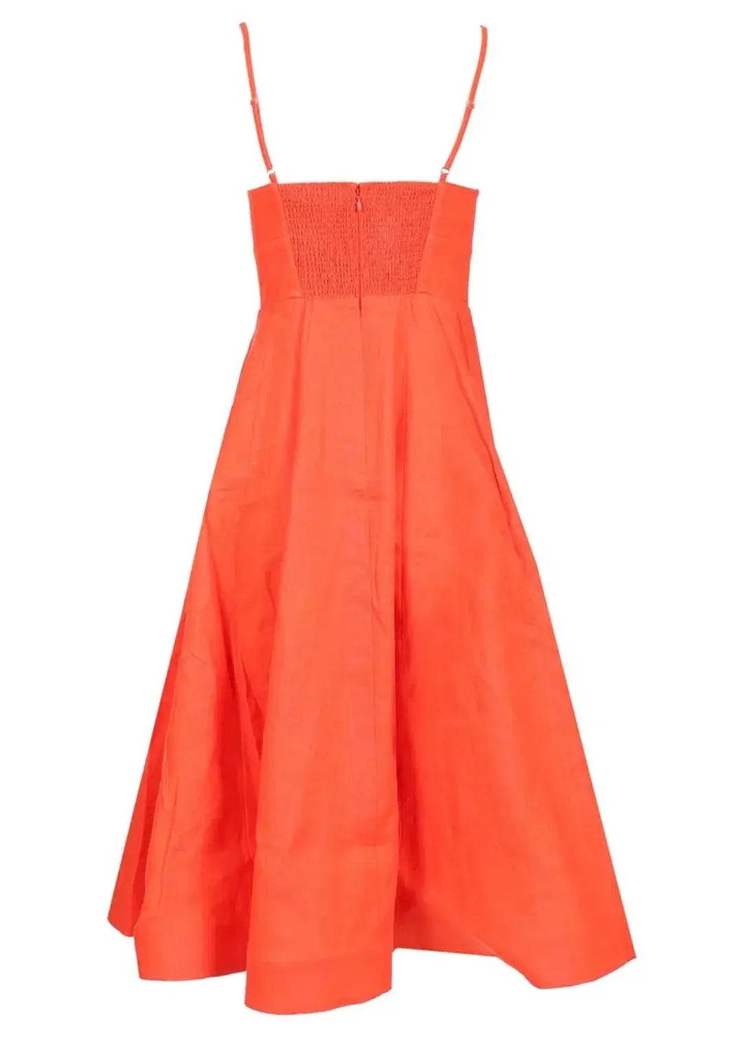 Zimmermann Crush Tie Front Midi Dress 0 for rent on The Volte - main image