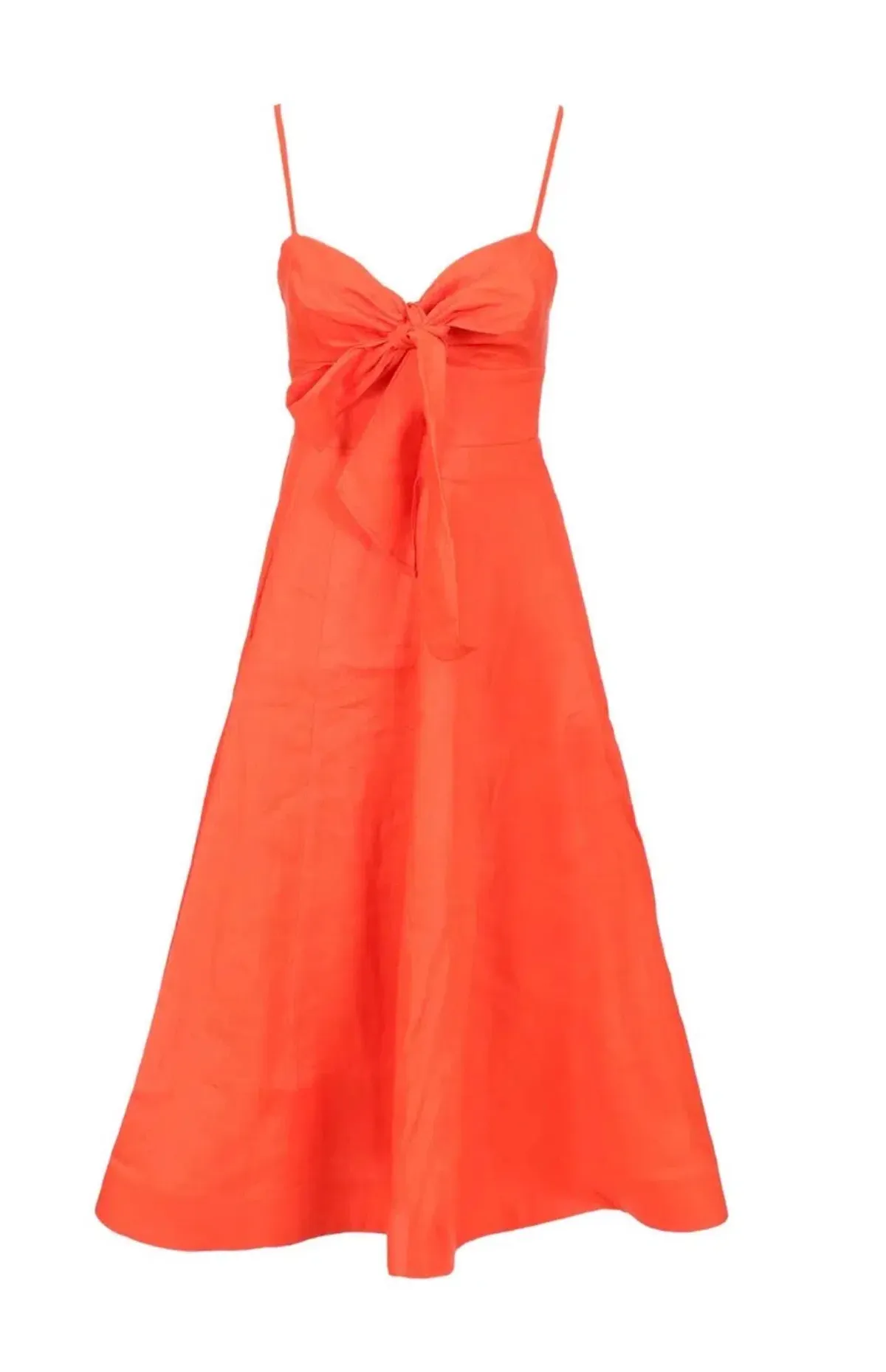Zimmermann Crush Tie Front Midi Dress 0 - Image 1