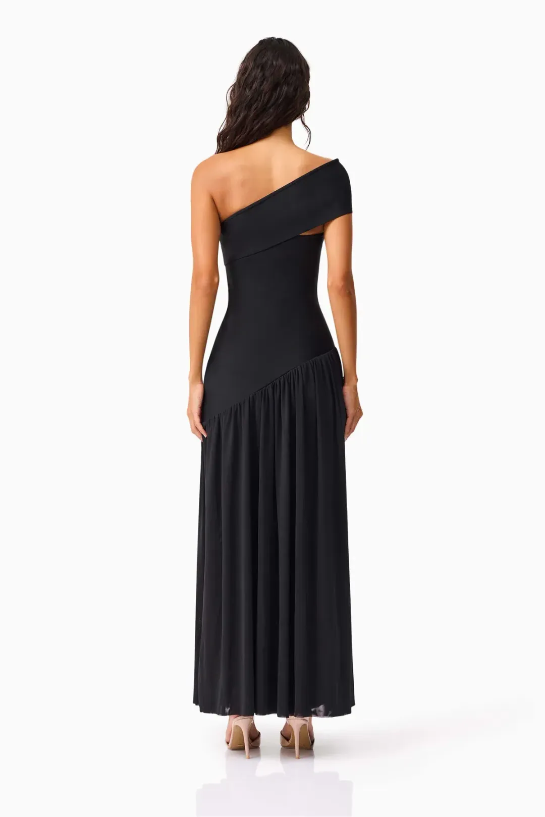 Elliatt Jesselle Off Shoulder Dress in Black Size S/AU 8 for rent on The Volte - main image