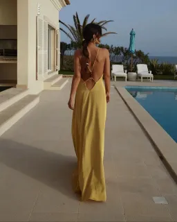 ARCINA ORI SOLEIL DRESS YELLOW SIZE 10 (M) for rent on The Volte - image 9