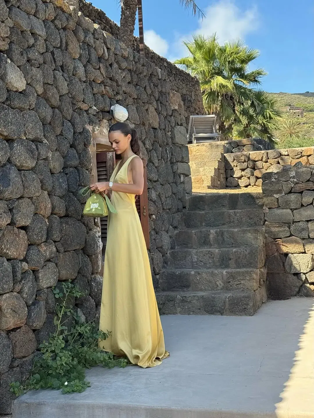 ARCINA ORI SOLEIL DRESS YELLOW SIZE 10 (M) for rent on The Volte - main image
