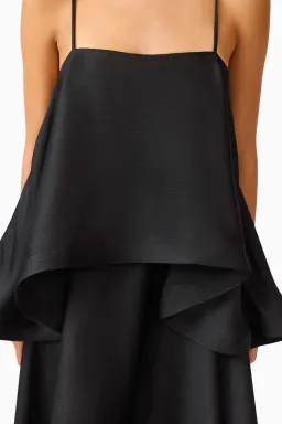 ELLIATT TILLY TIERED MAXI BLACK SIZE 8 for rent on The Volte - image 5