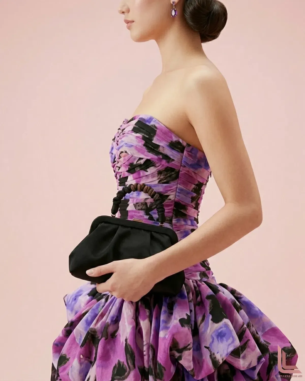 Aje Behold Mini Dress in Lilac Nights - Image 3
