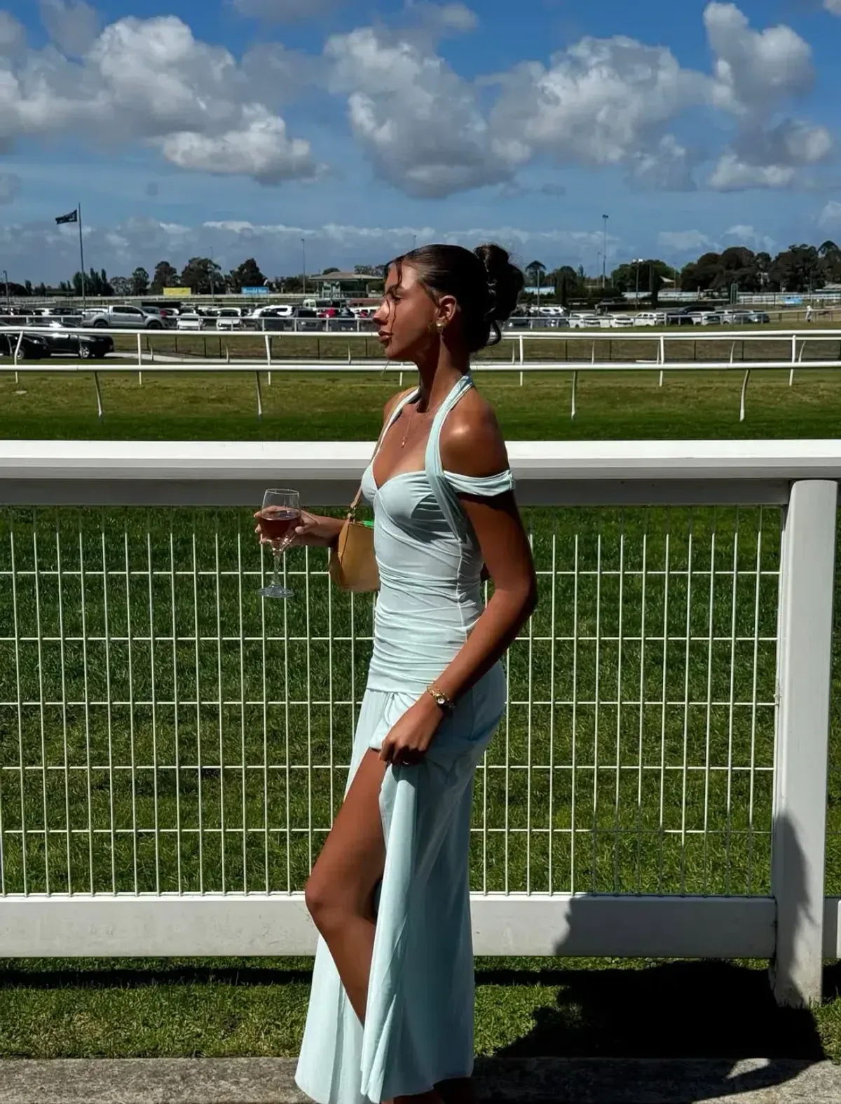 Bec & Bridge Winnie Halter Maxi Dress in Spearmint Size S/AU8 - Image 3