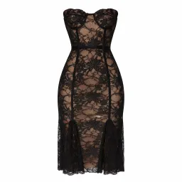 LOBA Lucienne Lace Midi Dress for rent on The Volte - image 2