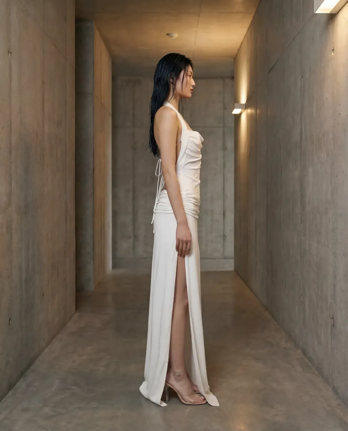Bye Bambi Whynter Asymmetrical Maxi White - Image 1