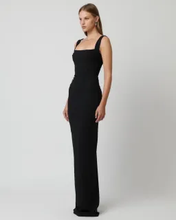 Effie Kats Marbella Gown size S/8 in black for rent on The Volte - image 2