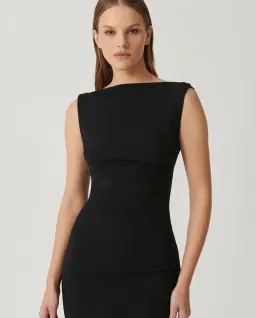 Effie Kats Verona Gown size S/8 in black for rent on The Volte - image 4