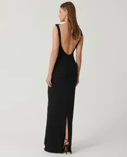 Effie Kats Verona Gown size S/8 in black for rent on The Volte - image 3