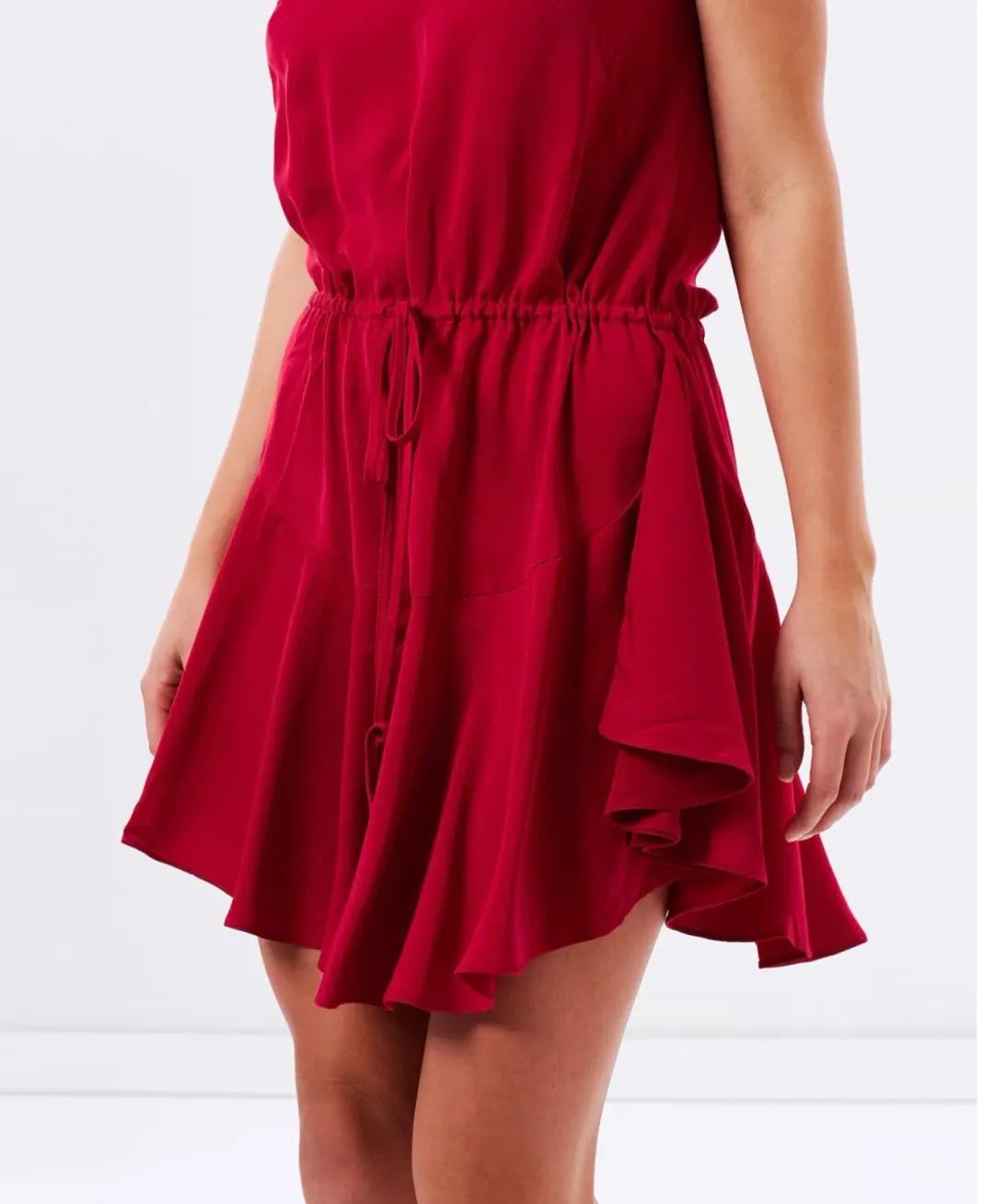 Shona Joy High Neck Mini Dress Red SIZE 8 for rent on The Volte - main image