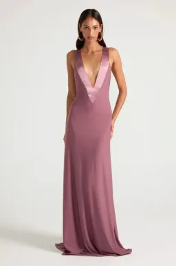 ancegria, Rosa Gown, Mauve, maxi, size 6 for rent on The Volte - image 3