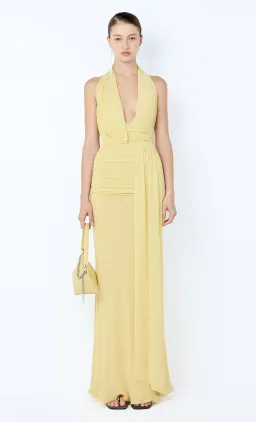 Bec and Bridge Cassis Drape Maxi Dress Citron Size 8 for rent on The Volte - image 2