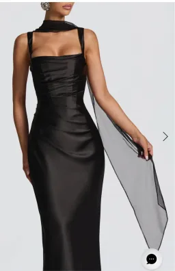 House of CB Women's Persephone Black Dress size M for rent on The Volte - image 3