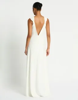 New SASS & BIDE Athena Dress in Ivory White - Size 10 - Formal Gown for rent on The Volte - image 4