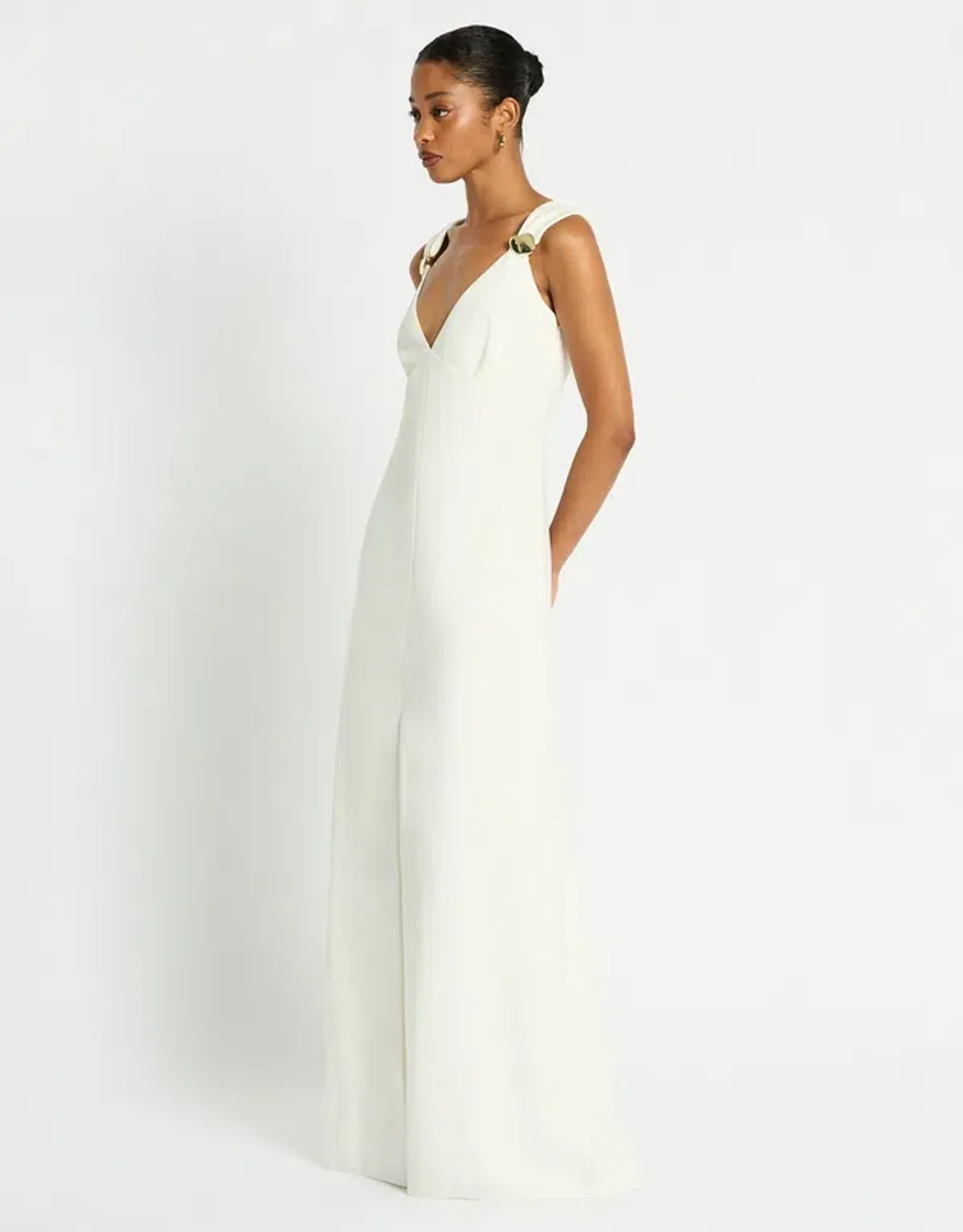 New SASS & BIDE Athena Dress in Ivory White - Size 10 - Formal Gown - Image 2