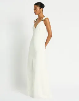 New SASS & BIDE Athena Dress in Ivory White - Size 10 - Formal Gown for rent on The Volte - image 2