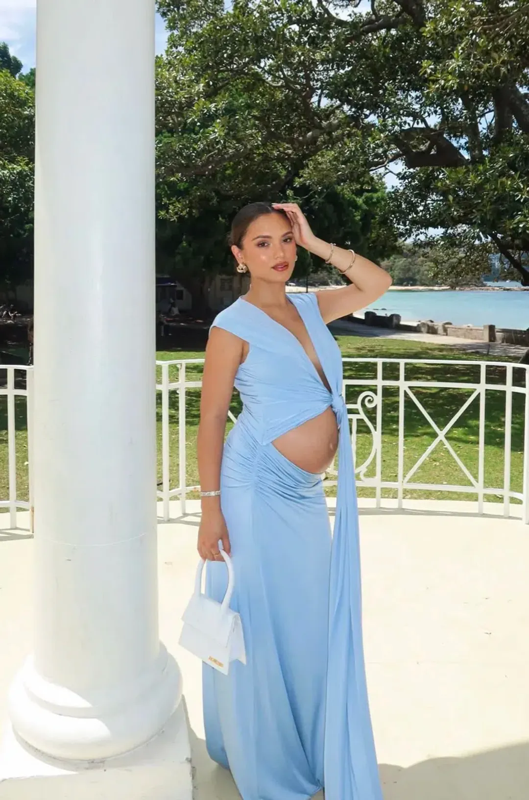 Arcina Ori Jade Dress Blue XS for rent on The Volte - main image