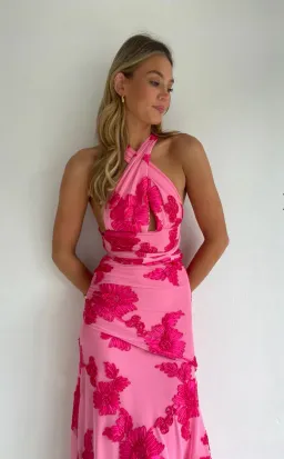 NEW ROMANTICS – BECCA MAXI DRESS – ROSA FLEUR- SIZE 10 for rent on The Volte - image 9
