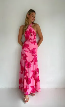 NEW ROMANTICS – BECCA MAXI DRESS – ROSA FLEUR- SIZE 10 for rent on The Volte - image 8