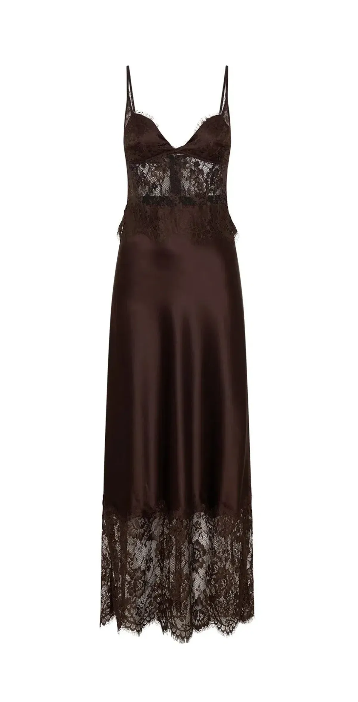 Sneaky Link- Lilah Maxi Dress- Chocolate- Size XL for rent on The Volte - main image
