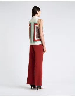 Cue Geo Tile Sleeveless Tank Top Size 8 Multicoloured for rent on The Volte - image 5