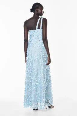 Manning Cartell Enchantment One Shoulder Dove Blue Dress size 6 for rent on The Volte - image 5