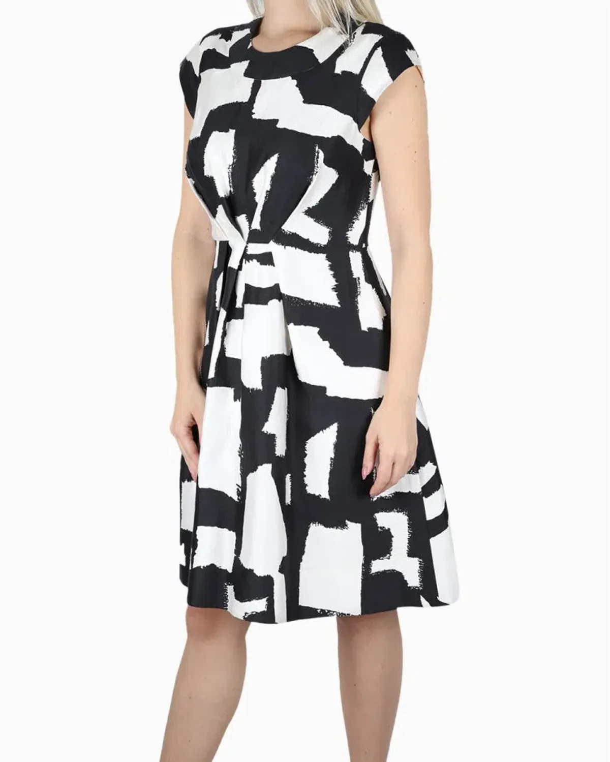 Kate Spade Mariella Dress Black and White Print Size 16 - Image 3