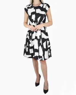 Kate Spade Mariella Dress Black and White Print Size 16 for rent on The Volte - image 1
