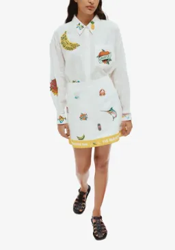 ALEMAIS Clam Patch Shirt and Blue Marlin Mini Skirt 8 AU & 10 AU for rent on The Volte - image 6