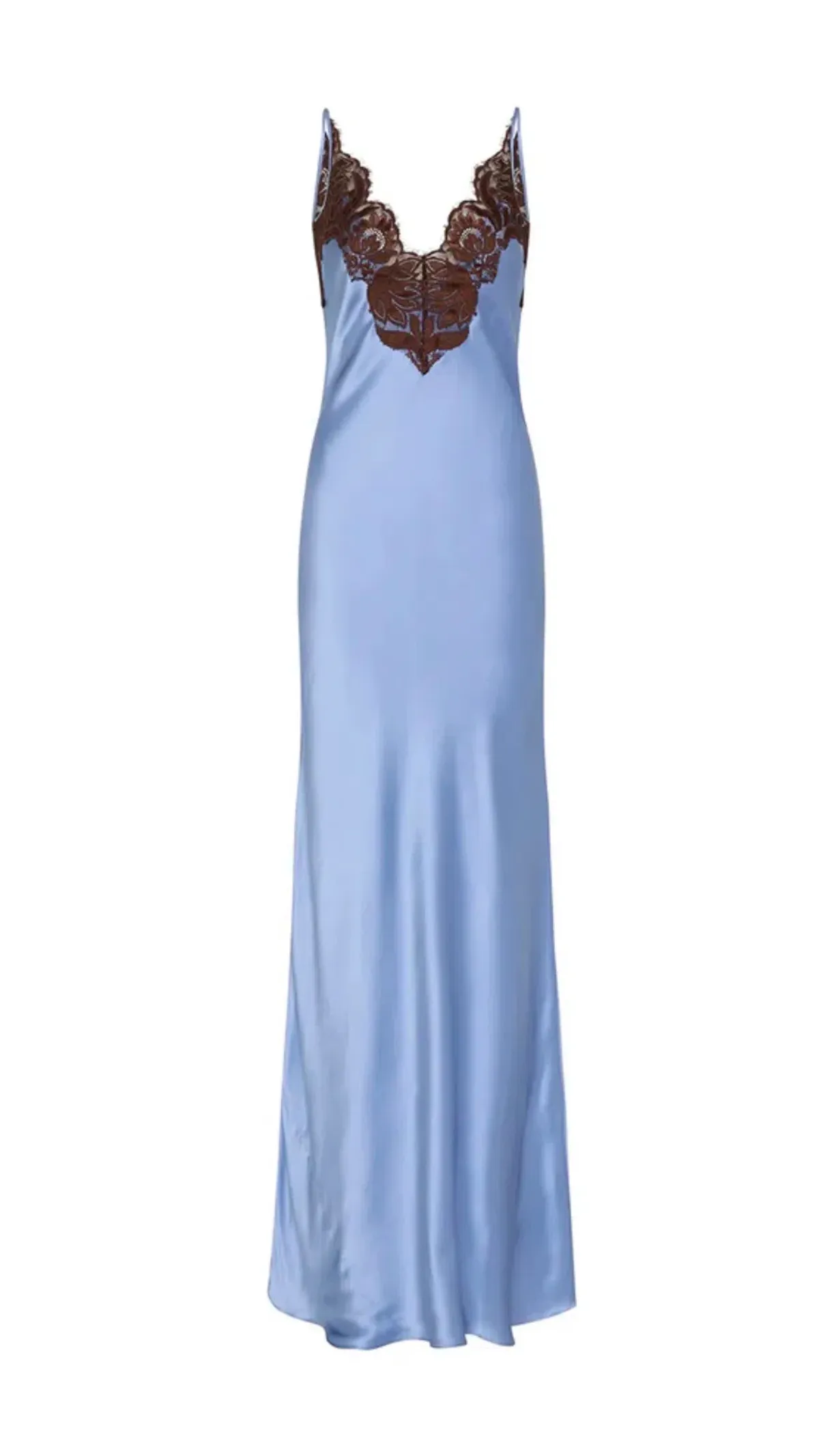 SIR THE LABEL DANSEURS LACE SLIP DRESS IN BLUE SIZE 12 - Image 2
