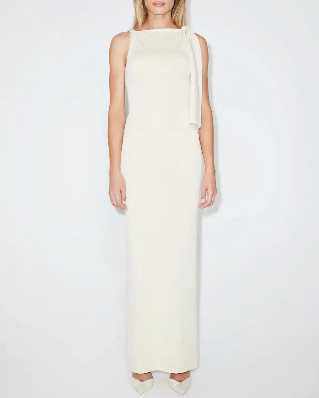 Khy Sueded Stretch Knotted Maxi Dress for rent on The Volte - main image