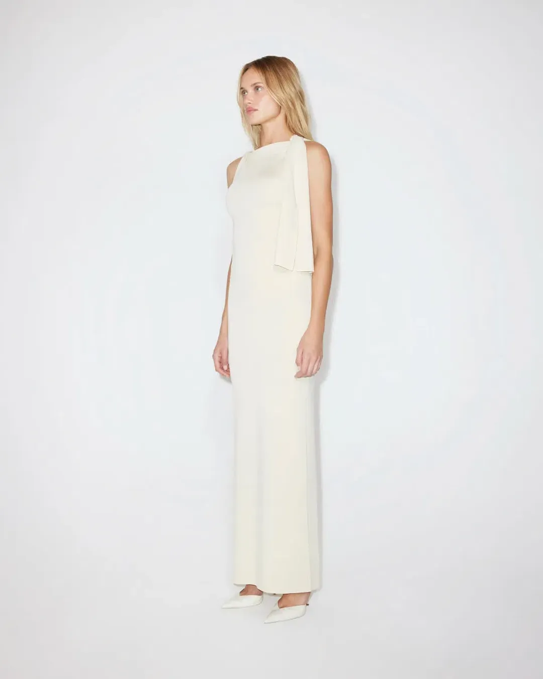 Khy Sueded Stretch Knotted Maxi Dress for rent on The Volte - main image