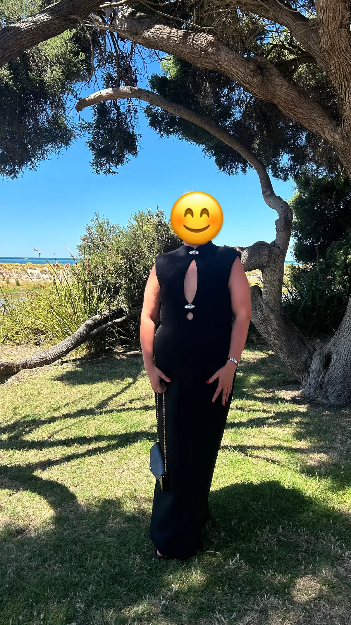 Meshki Michelle Cutout Maxi Dress Black size XXXL - Image 1