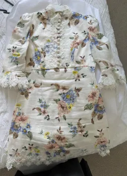 Zimmerman Appliqué Mini Dress for rent on The Volte - image 5