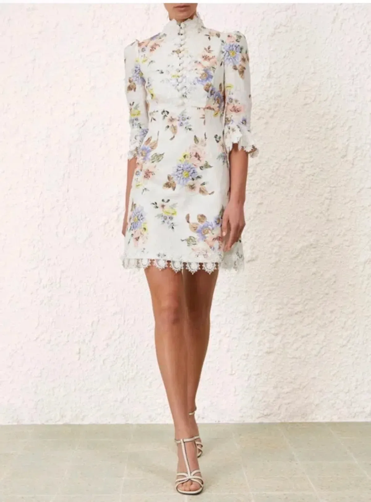 Zimmerman Appliqué Mini Dress - Image 1