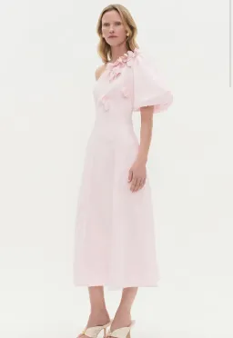 Aje Camille Midi in Pastel Pink Size 10 for rent on The Volte - image 2