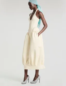 Fanci Club EPIDERMIS CORSET DRESS cream yellow size XS for rent on The Volte - image 3