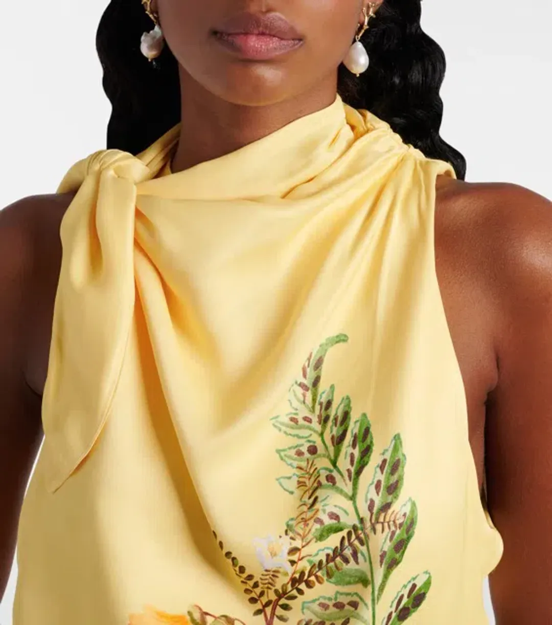 ALEMAIS Sol Silk Top and Skirt Set Size 8 & 10 AU for rent on The Volte - main image