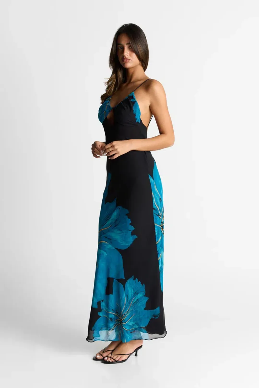 Sasha Therese Raya Maxi Dress Blue size 4 for rent on The Volte - main image
