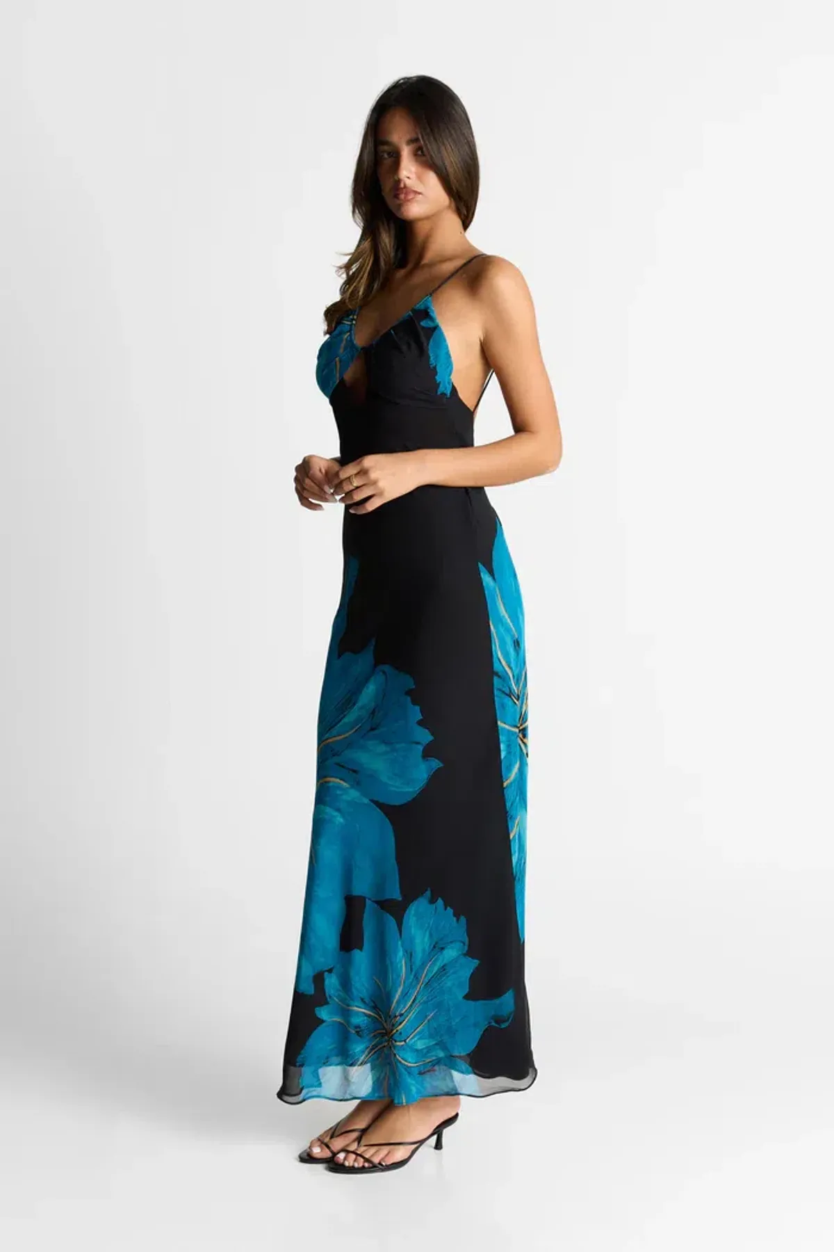 Sasha Therese Raya Maxi Dress Blue size 10 - Image 4